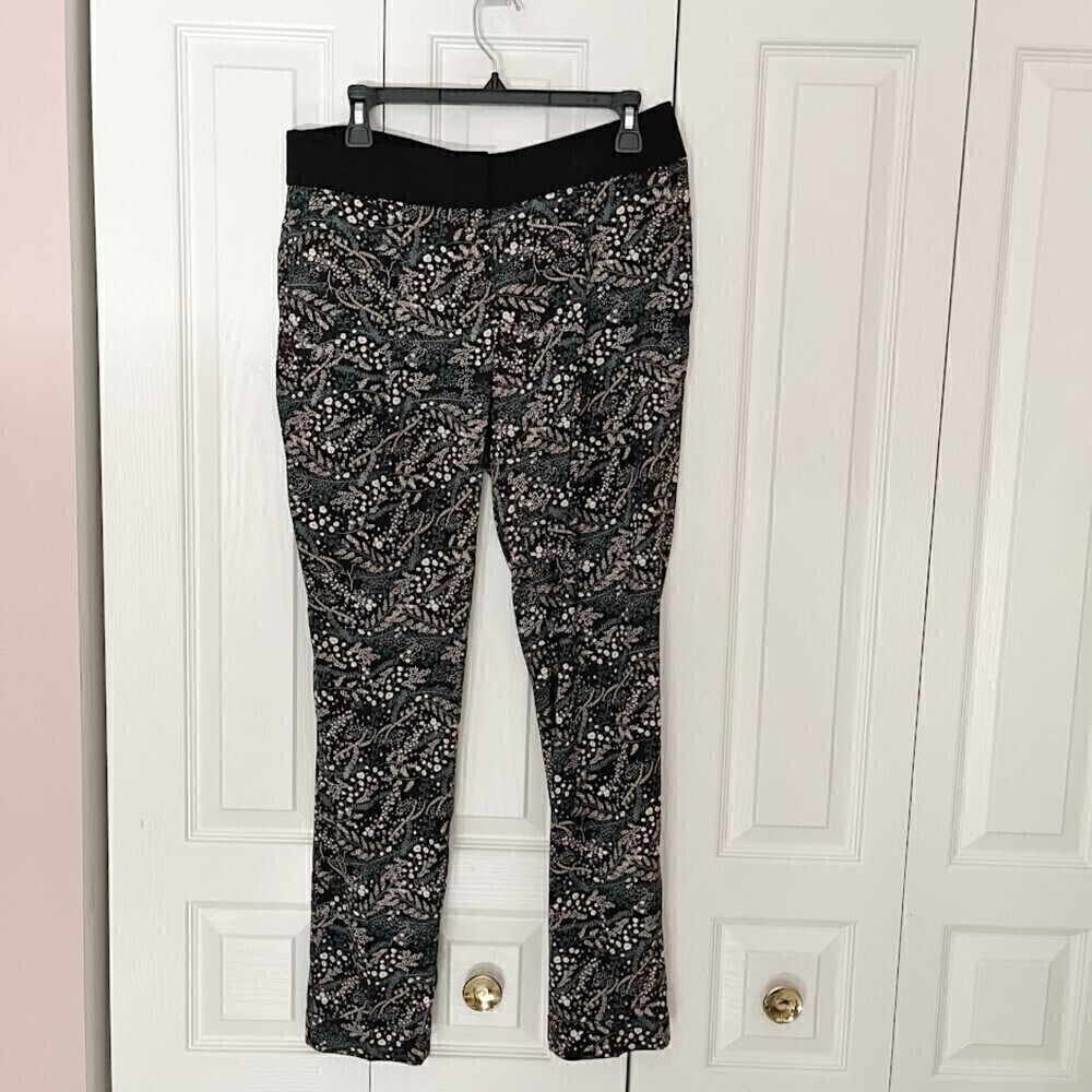 Ann Taylor Loft TALL Floral Sheer Lightweight Skinny Casual Summer Pants